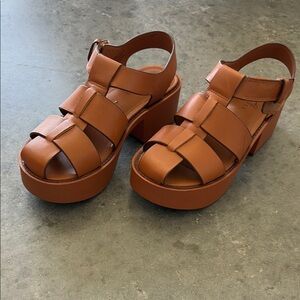 Naked Feet platform sandals
